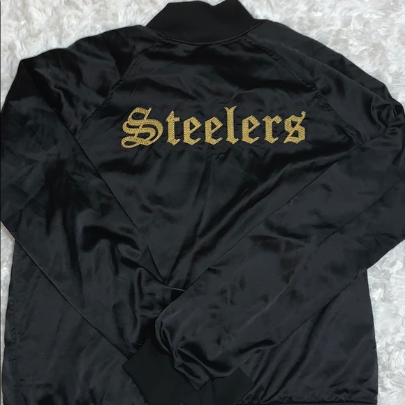 PINK Steelers NFL Varsity Jacket - Picture 2 of 6